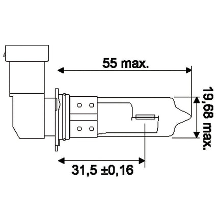 Osram Halogenlampe HB3 12V 60W P20d - 1 - Stück OSRAM