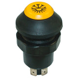 Pneutron Drückerschalter gelb "Heizung" 113045