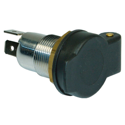 Merit Einbausteckdose 2-pol mit Feder-Deckel