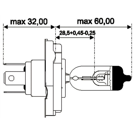 Philips Glühlampe H5 12V 45/40W P45t - 12475 - 1 - Stück Philips