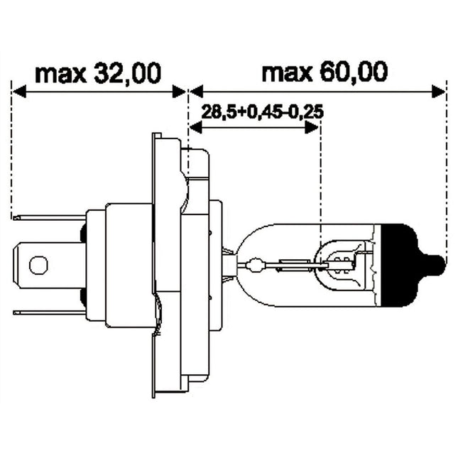 Philips Glühlampe H5 12V 45/40W P45t - 12475 - 1 - Stück Philips