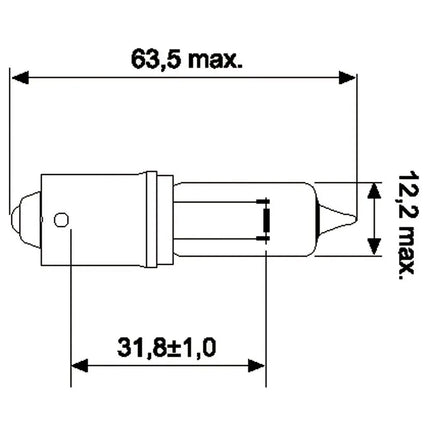 Jahn Glühlampe Halogen 12V 50W - 1 - Stück Jahn