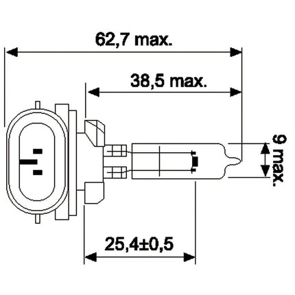 Jahn Glühlampe USA 889 12V 27W - 1 - Stück Jahn