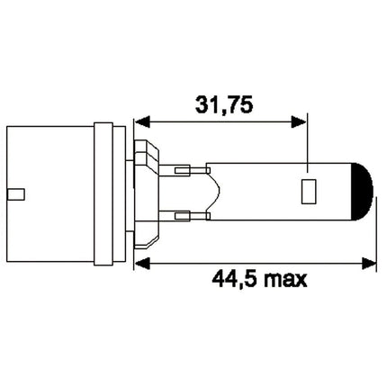 Jahn Glühlampe 12V 27W H27W/1 - 1183 - 1 - Stück Jahn