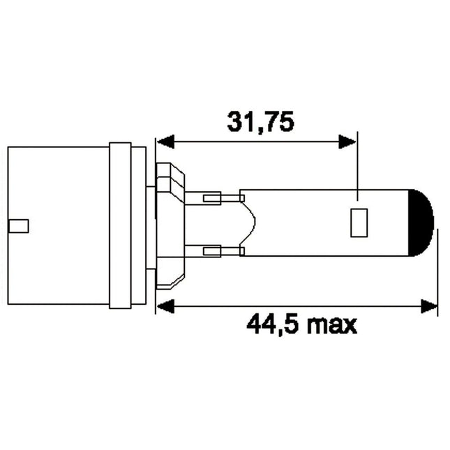 Jahn Glühlampe 12V 27W H27W/1 - 1183 - 1 - Stück Jahn