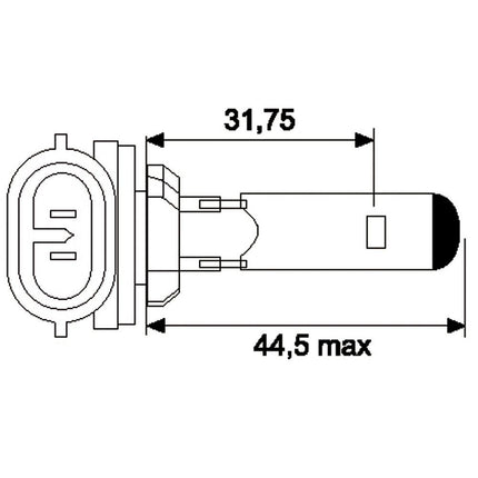 Jahn Glühlampe 12V 27W H27W/2 - 1184 - 1 - Stück Jahn