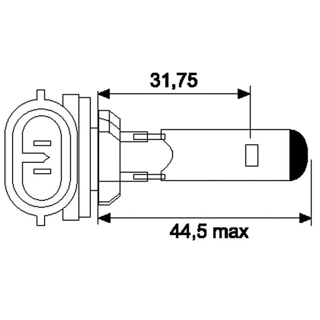 Jahn Glühlampe 12V 27W H27W/2 - 1184 - 1 - Stück Jahn