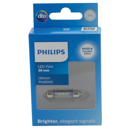 Philips LED-Soffittenglühl. 12 V 1 W 10.5 x 38 - 11854WU60X1 - 1 - Stück Philips