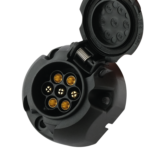 Anhängersteckdose 7p. mit Mikroschalter