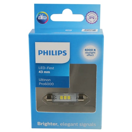 Philips LED-Soffittenglühl. 12 V 1 W 10.5 x 43 - 1 - Stück Philips