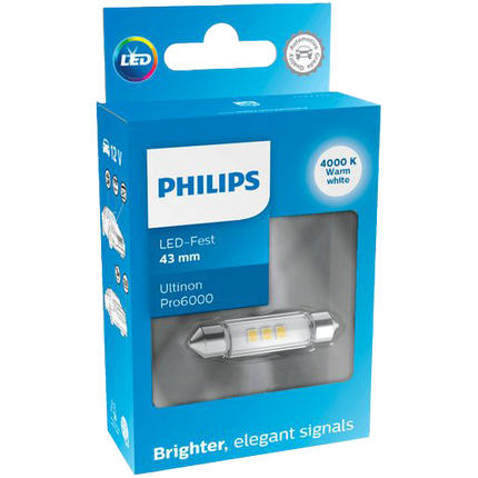 Philips LED-Soffittenglühl. 12 V 1 W 10.5 x 43 - 11866WU60X1 - 1 - Stück Philips