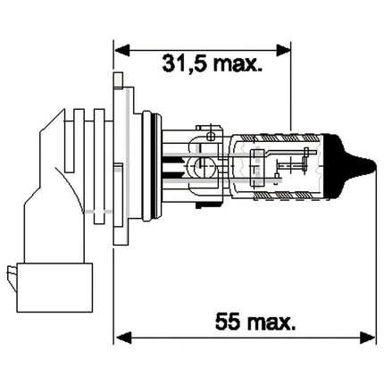 Jahn Glühlampe H10 12V 42W - 1188 - Stück Jahn