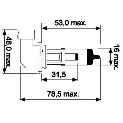 Jahn Glühlampe H12 12V 53W - 1190 - 1 - Stück Jahn