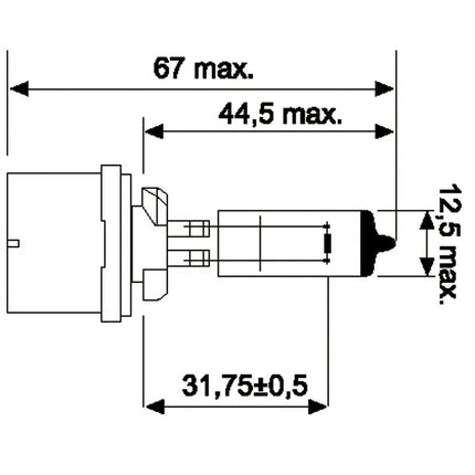 Jahn Glühlampe USA 893 12V 37.5W - 1195 - 1 - Stück Jahn
