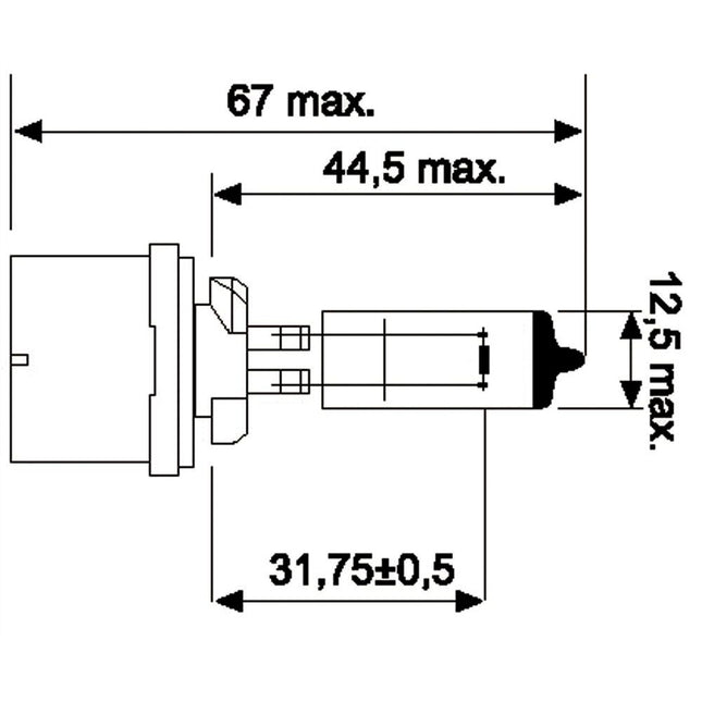 Jahn Glühlampe USA 893 12V 37.5W - 1195 - 1 - Stück Jahn