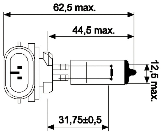 Jahn Glühlampe USA 896 12V 37.5W - 1 - Stück Jahn