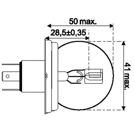 Jahn Glühlampe P45t 12V 45/40W - 1201 - 1 - Stück Jahn