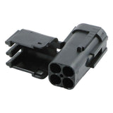 DELPHI Weatherpack Stecker (m) 4-pol quadratisch 12015024