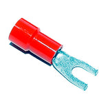 Gabel-Kabelschuhe isoliert M3 rot 120315