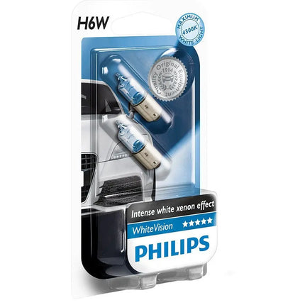 2 x Philips Glühlampe Blister 12V 6W WhiteVision - 1 - Stück Philips
