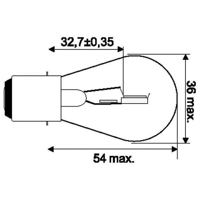 Jahn Glühlampe BA20d 12V 25/25W - 1211 - 1 - Stück Jahn