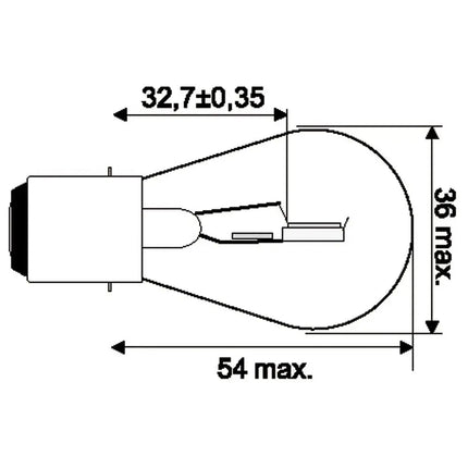 Jahn Glühlampe BA20d 24V 45/40W - 1 - Stück Jahn