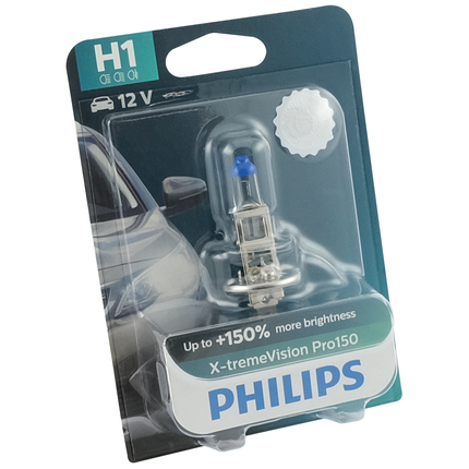 Philips Glühlampe H1 12V 55W XtremeVision PRO 150 - 12258XVP - 1 - Stück Philips