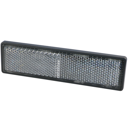 Rückstrahler 122x32.5mm weiss