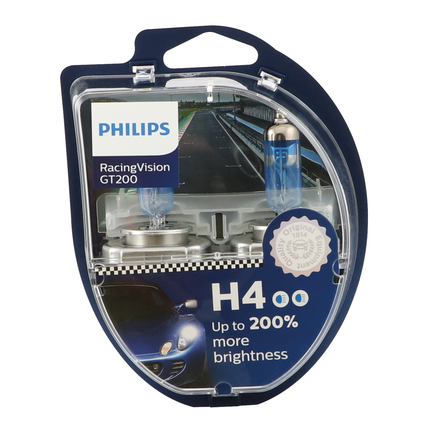 2 x Philips Glühl. H4 12 V 60/55 W RacingVision - 12342RGT - 1 - Stück Philips