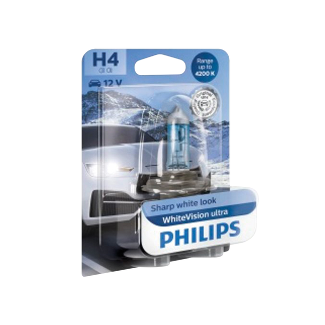 Philips Glühlampe H4 12 V 60 / 55 W WhiteVision - 12342WVUB1 - 1 - Stück Philips
