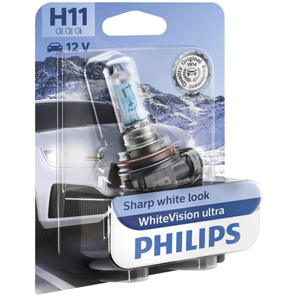 Philips Glühlampe H11 12 V 55 W WhiteVision ultra - 12362WVU - 1 - Stück Philips