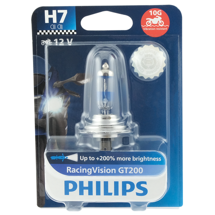 Philips Glühlampe H7 12 V 55 W Racing Vision GT200 Moto - 12972RGTBW - 1 - Stück Philips