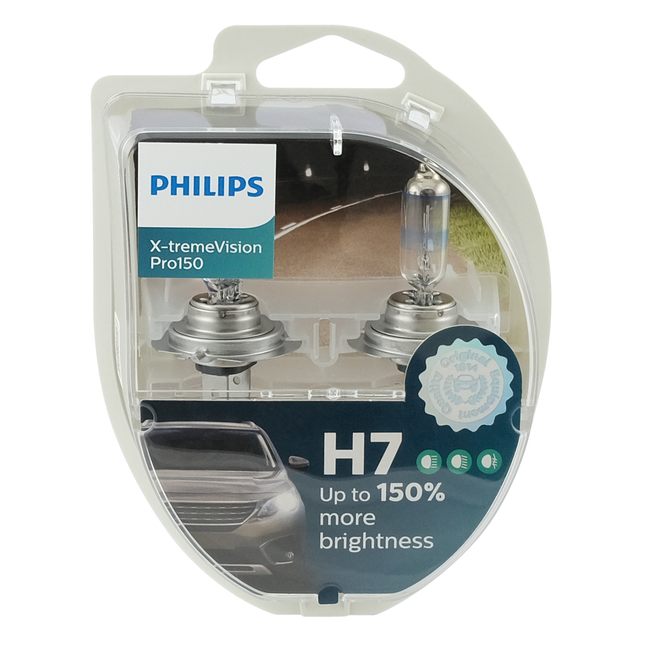 2 x Philips Glühl. H7 12 V 55 W XtremeVision Pro150 - 12972XVPS2 - 1 - Stück Philips