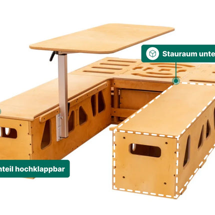 Moonbox Campingbox mit Tisch Van/Bus 115cm Modify Natur Moonbox