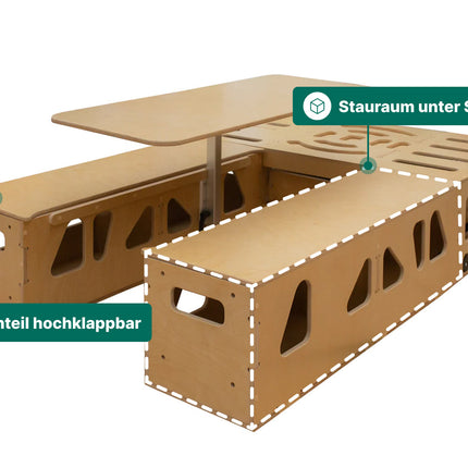 Moonbox Campingbox mit Tisch Van/Bus 119cm Modify UV-Lack Moonbox