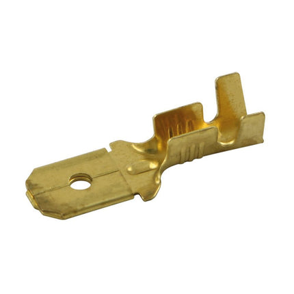 Flachsteckzunge Messing blank 6.3mm/2.5mm² 1301412 - Hischier Auto AG