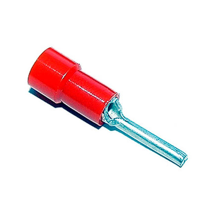 Stift-Kabelschuhe isoliert rot