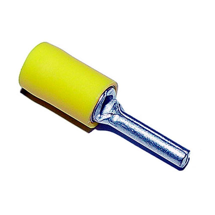 Stift-Kabelschuhe isoliert gelb