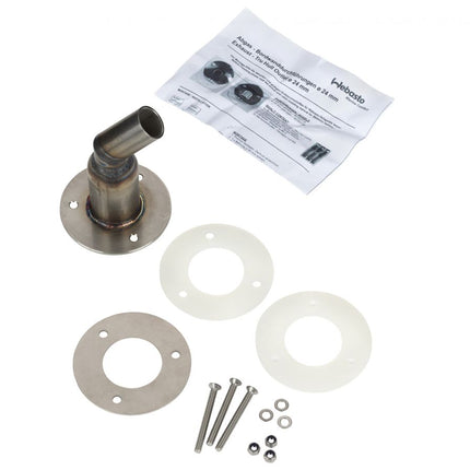 Webasto Bordwanddurchführung D 24mm gerade, doppelwandig, Edelstahl für Heizungs-Abgassysteme