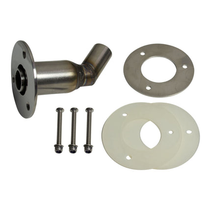 Webasto Bordwanddurchführung D 24mm gerade, doppelwandig, Edelstahl für Heizungs-Abgassysteme