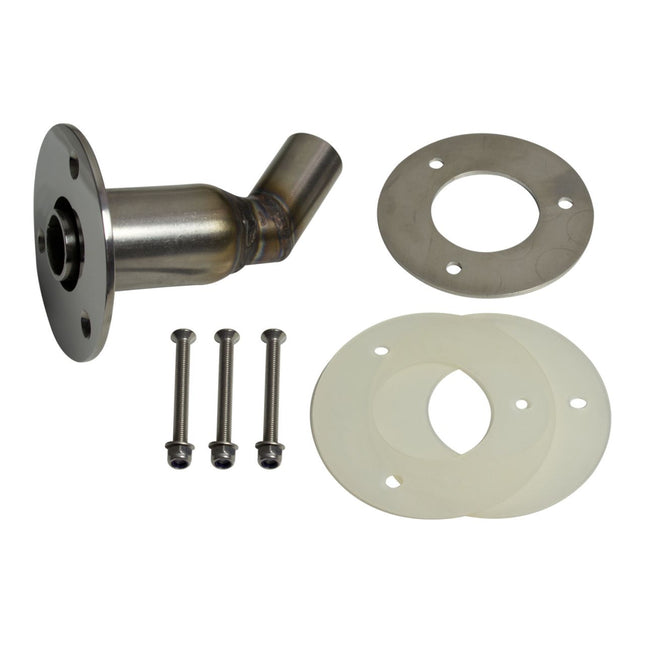 Webasto Bordwanddurchführung D 24mm gerade, doppelwandig, Edelstahl für Heizungs-Abgassysteme