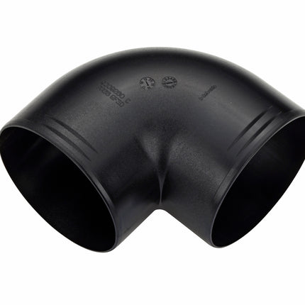 Webasto Original 90mm 90-Grad-Rohrbogen für Heizluftsystem – Robuster schwarzer Kunststoff