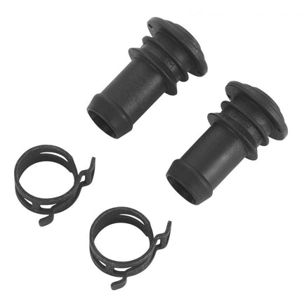 Webasto WUET TT-Evo Wasser Kleinteile Set - 2x 180 Grad Anschlussstutzen Schlauchschellen 18mm