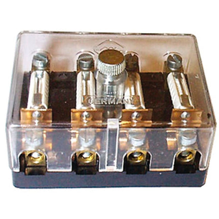 Merit Sicherungsdosen 4 p. Deckel transp.