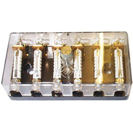 Merit Sicherungsdosen 6p. Deckel transp.