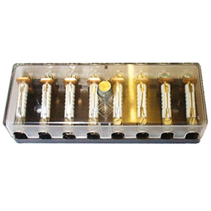 Merit Sicherungsdosen 8p. Deckel transp.