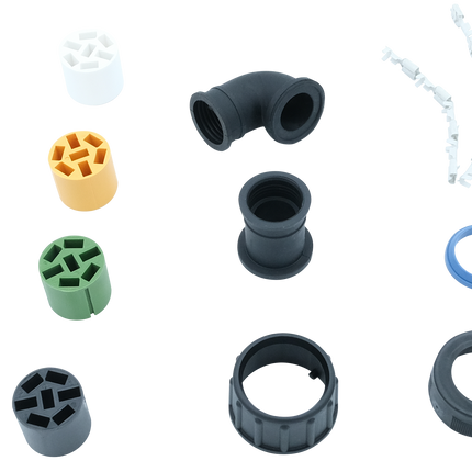 Stecker-Set 7-pol. ASS1+2 gelb / grün / weiss / schwarz