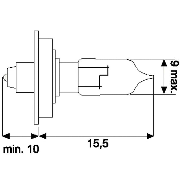 Jahn Glühlampe Halogen P26s 12V 15W - 1367 - 1 - Stück Jahn