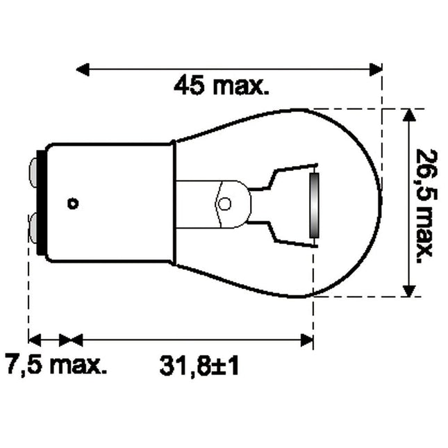 Jahn Glühlampe BA15d 24V 21W 2-pol. - 1372 - 1 - Stück Jahn