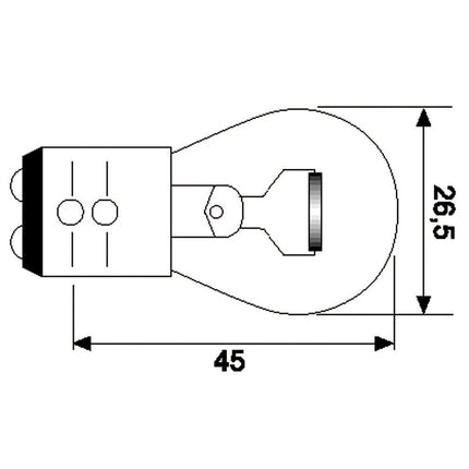 Jahn Glühlampe 12.8V 2.1A BA15d K25 - 1388 - 1 - Stück Jahn